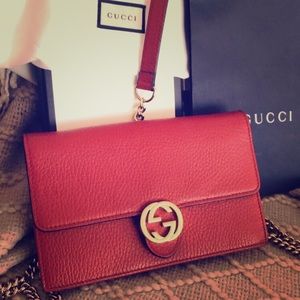 Gucci blood Red Cross bag